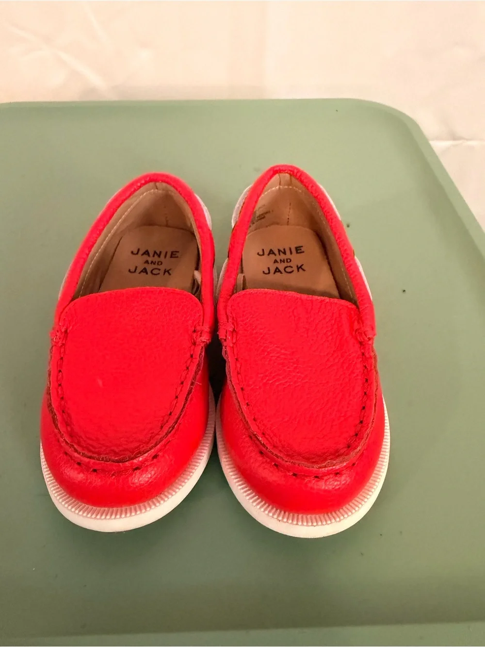 Youth Toddler Janie and Jack Leather Slip On Loafers